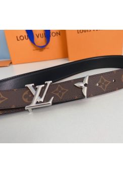 Louis Vuitton Pretty LV Reversible Monogram Canvas Black Belt