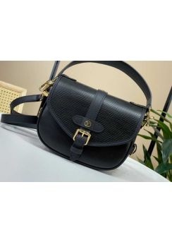 Louis Vuitton Saumur BB Black Epi Leather Saddle Top Handle Bag M23746