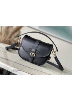 Louis Vuitton Saumur BB Black Epi Leather Saddle Top Handle Bag M23469