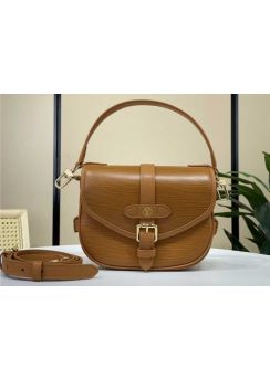 Louis Vuitton Saumur BB Brown Epi Leather Saddle Top Handle Bag M23746