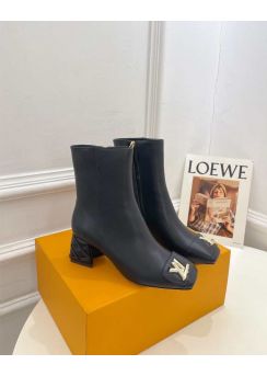 Louis Vuitton Shake Ankle Boots Black Soft Lambskin 55MM 35To41