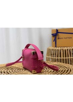 Louis Vuitton Slide Trunk Fuchsia Pink Monogram Leather Bag M46358 