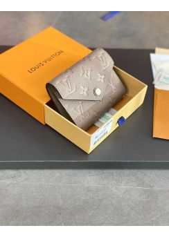 Louis Vuitton Victorine LV Gradient Flap Wallet Nude Monogram Leather M82348