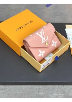 Louis Vuitton Victorine LV Gradient Flap Wallet Pink Monogram Leather M82348
