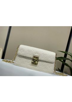 Louis Vuitton Wallet on Chain Metis Flap Crossbody Bag White Monogram Leather M82637