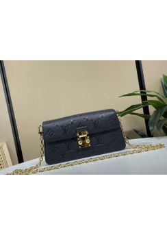 Louis Vuitton Wallet on Chain Metis Flap Crossbody Bag Black Monogram Leather M82637