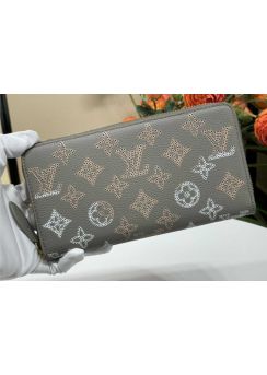 Louis Vuitton Zippy Around Grey Mahina Leather Wallet M82647