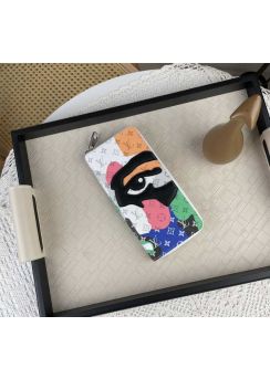 Louis Vuitton Zippy Vertical Wallet with Abstract Eye Multicolor m82590