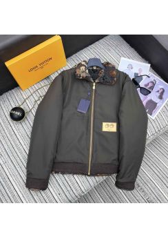 Louis vuitton 2025 early fall winter unisex reversible shearling jacket LV202512752 LV2512752