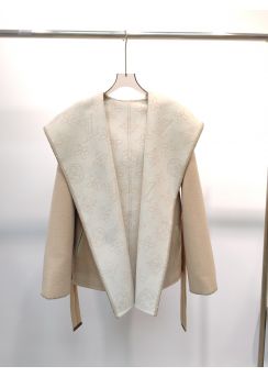 Louis vuitton 2025 Fall Camel Double Face Short Wool Coat Camel LV2512871