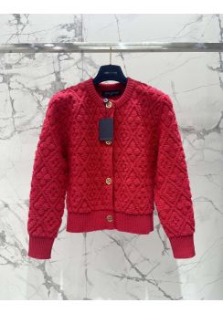 Louis vuitton 2025 Fall Clover Argyle Cardigan Skirt Set LV2512870