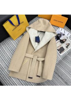 Louis Vuitton 2025 fall double face wool hooded short coat LV202512793 LV2512793