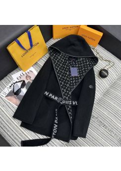 Louis Vuitton 2025 fall lambskin trim double face wool hooded coat LV202512772 LV2512772