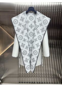 Louis vuitton 2025 Fall White Cutout Double Face Wool Coat White LV2512869