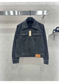 Louis vuitton 2025 Fringed Denim Jacket And Pants Set LV2512737