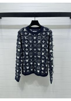 Louis vuitton 2025 FW Brushed Jacquard Crewneck Sweater LV2512699