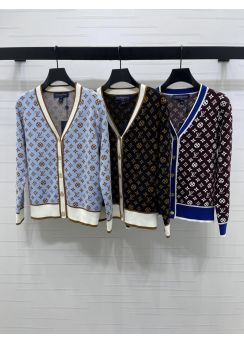 Louis vuitton 2025 FW Jacquard V-Neck Cardigan LV2512696