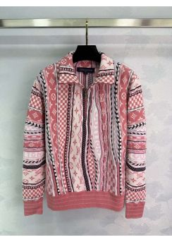 Louis vuitton 2025 Pre Fall Nigo Jacquard Zip Knit Cardigan 2025086 LV2512856