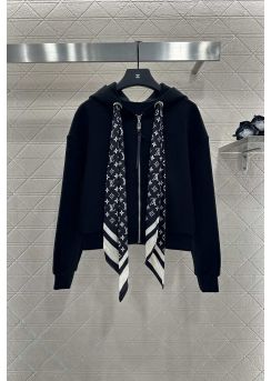 Louis vuitton 2025 Scarf Trim Hoodie Tracksuit Set LV2512724
