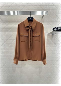 Louis Vuitton Bow Tie Shirt and Straight Leg Pants Set LV2512468