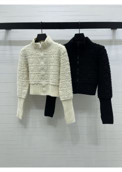 Louis Vuitton Cane Pattern Wool Zip Jacket LV2512607