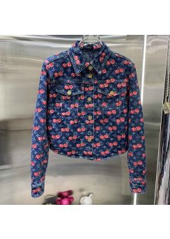 Louis Vuitton Cherry Monogram Washed Denim Jacket LV2512170