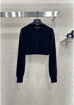 Louis Vuitton Cropped Openwork Wool Cardigan LV2512454
