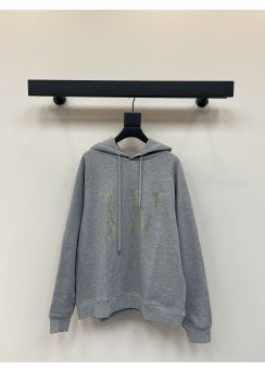 Louis Vuitton Crystal Logo Hooded Sweatshirt LV2512434