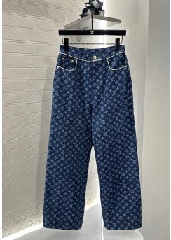 Louis Vuitton Jacquard Denim Jacket and Pants Set LV2512367