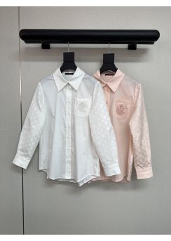 Louis Vuitton Jacquard Panel Embroidered Shirt LV2512475