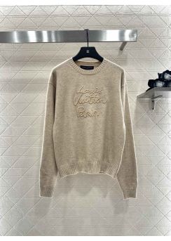 Louis Vuitton Letter Embroidery Cashmere Wool Sweater LV2512461