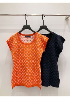 Louis Vuitton Monogram Contrast Jacquard Knit T Shirt LV2512145