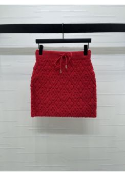 Louis Vuitton Monogram Jacquard Knit Skirt LV2512596