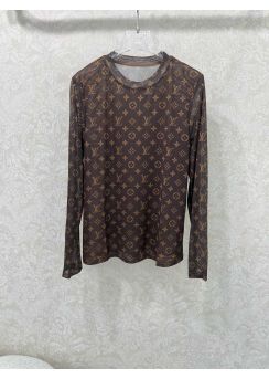Louis Vuitton Monogram Mesh Long Sleeve Top LV2512646