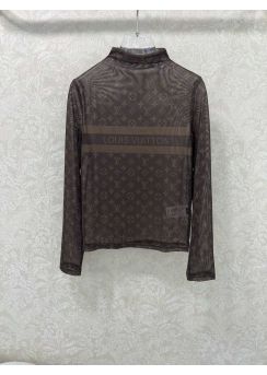 Louis Vuitton Monogram Mesh Turtleneck Top LV2512638