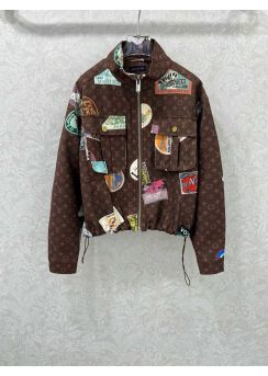 Louis Vuitton Poster Print Monogram Jacket LV2512639