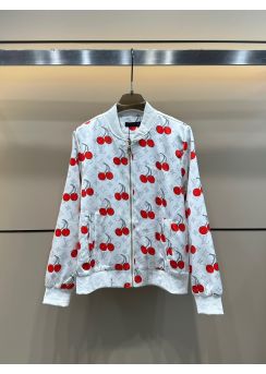 Louis vuitton Style 84433 Early Fall Cherry Print Bomber Jacket LV2512840