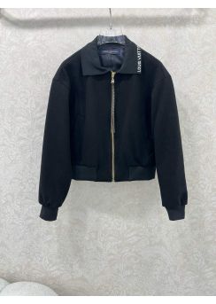 Louis Vuitton Wool Jacket Ribbed Collar LV2512433