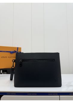 lv-black-front-zip-wristlet-pouch-pilvj01215-01