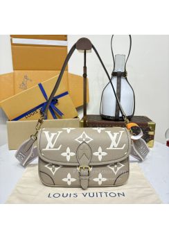 LV Diane Monogram Empreinte Leather - Women Signature Print gray