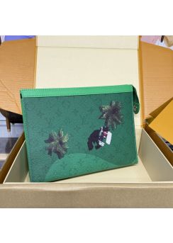 lv-green-palm-graphic-zip-clutch-pilvj01141-01