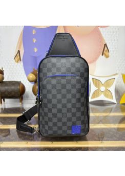 lv-grey-check-blue-trim-sling-bag-pilvj02248-01