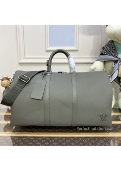 lv-olive-grey-textured-duffle-bag-pilvj01601-01