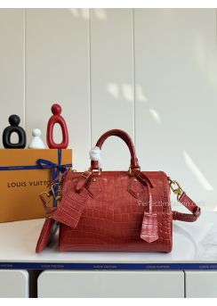lv-red-croc-effect-twin-handle-bag-premium-pilvj01529-01