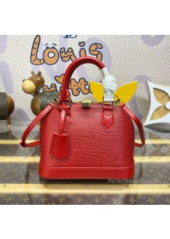 lv-red-ribbed-dome-bag-pilvj01502-01