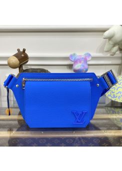 lv-royal-blue-grained-flap-belt-bag-pilvj02257-01