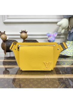 lv-yellow-grained-flap-belt-bag-pilvj02251-01