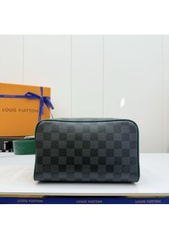 lv-black-and-gray-checkerboard-toiletry-pouch-with-green-trim-pilvj01241-01