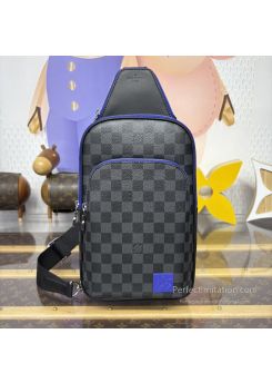 lv-black-and-grey-checked-sling-bag-with-blue-trim-pilvj01498-01