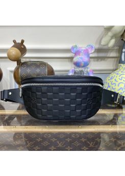 lv-black-textured-check-rectangular-belt-bag-pilvj02259-01